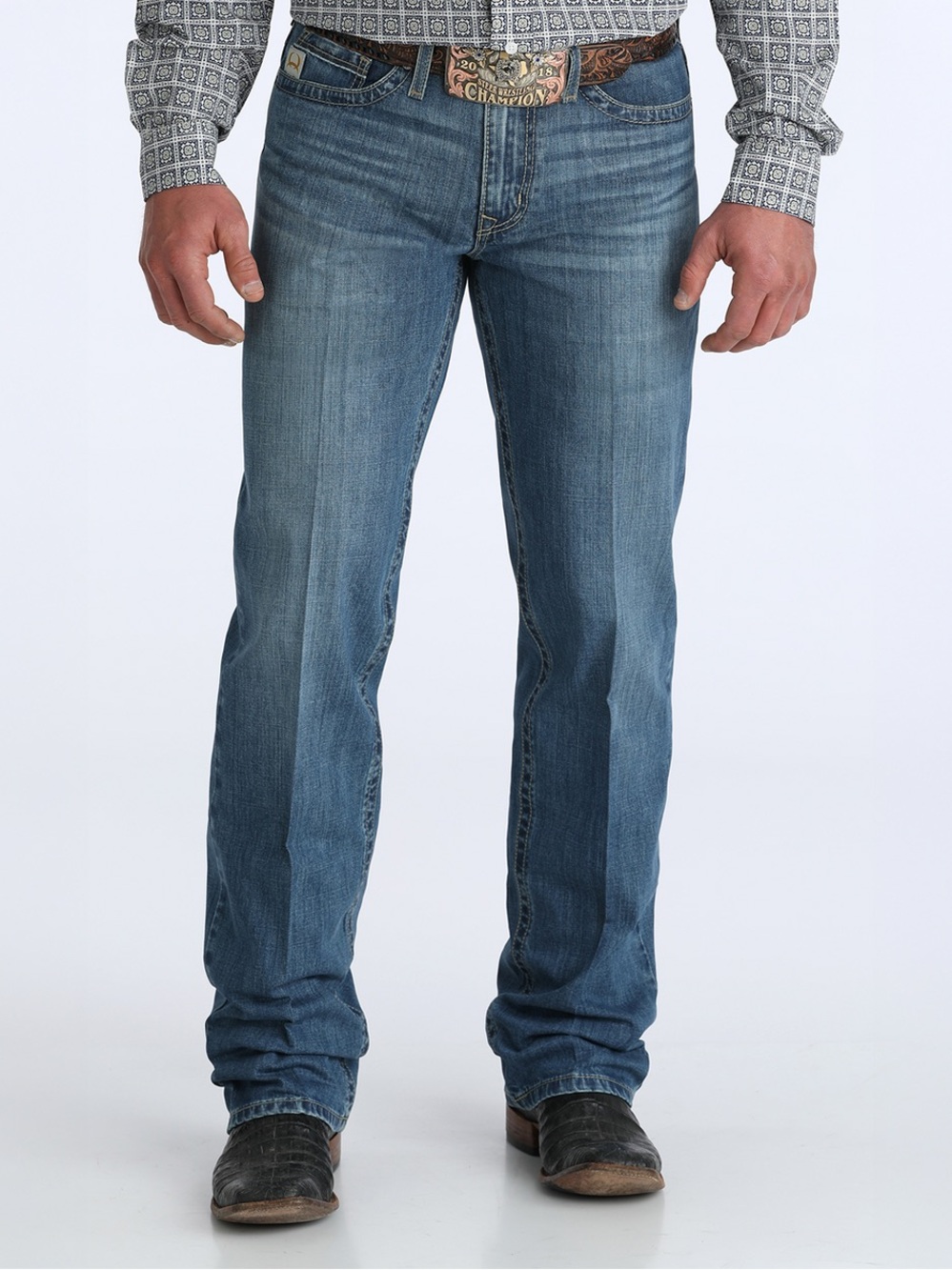 Cinch Grabt Relaxed Fit Medium Stone Wash Jeans Size 32 x 36
